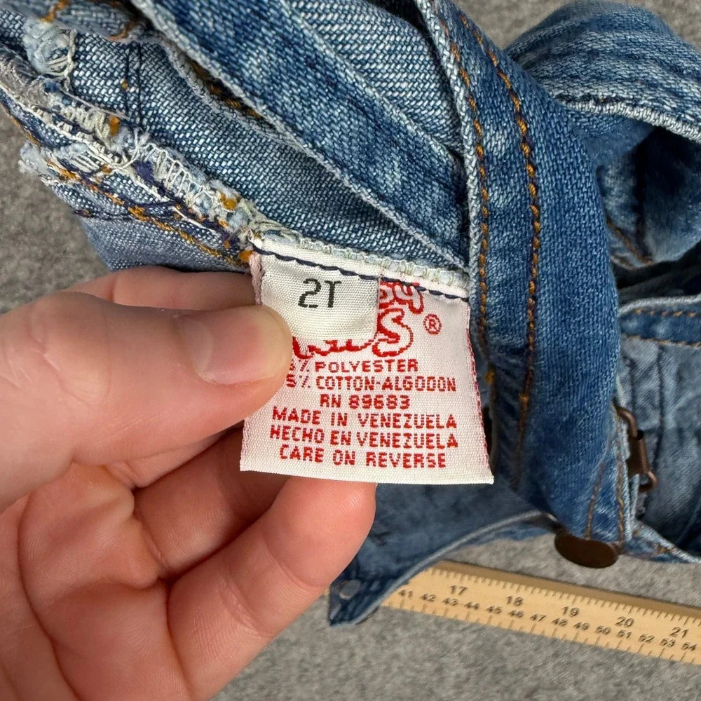 Kids Overalls Unisex 2T Vintage Denim Blue Jean Bib‎ Pocket Adjustable Straps